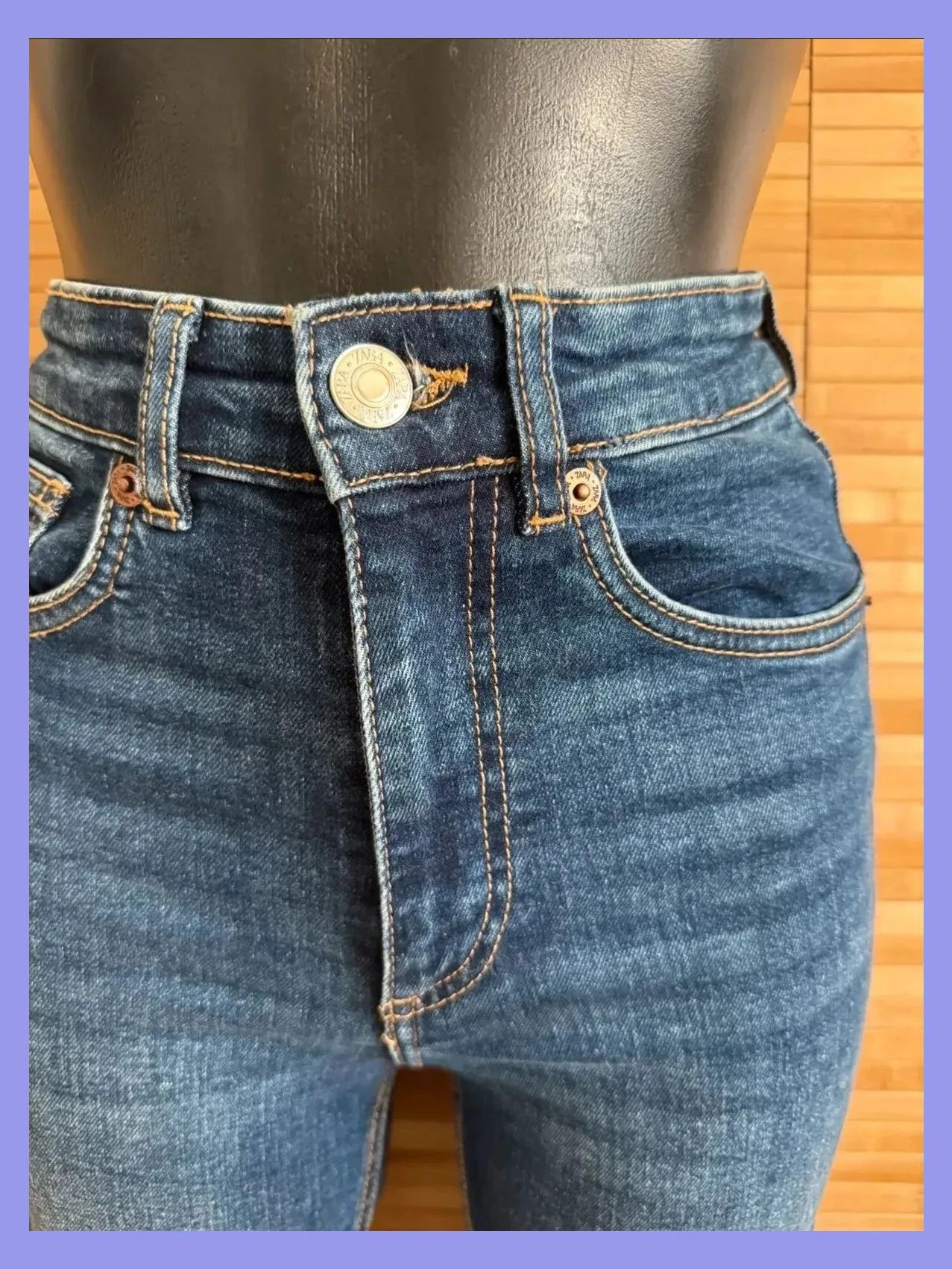 Vaquero croped Zara , talla 34 , cintura alta , elástico 😍 – Zara – taille XS / 34 / 6 3