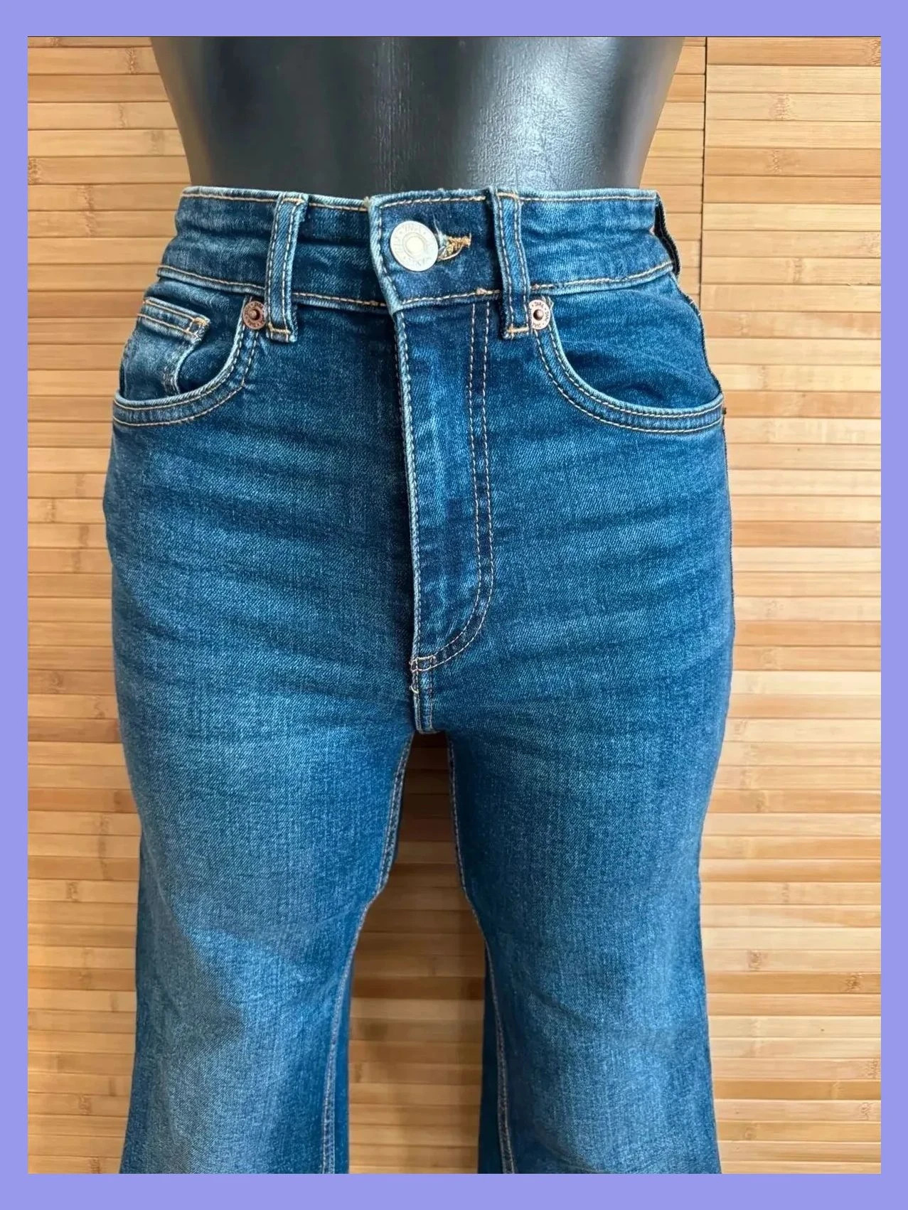 Vaquero croped Zara , talla 34 , cintura alta , elástico 😍 – Zara – taille XS / 34 / 6 2