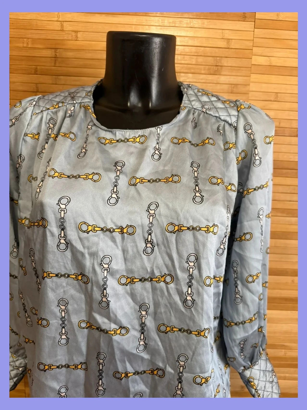 Blusa satinada vintage talla única S/M 😍 – Vintage – taille Taille unique 3