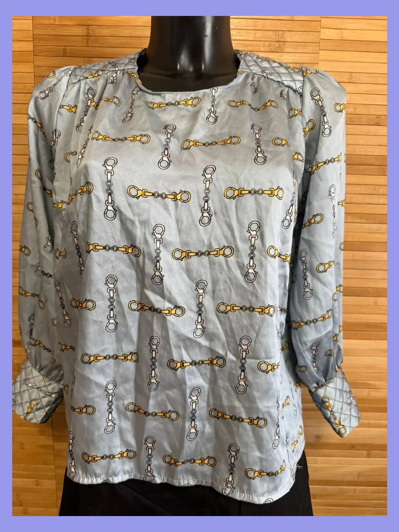 Blusa satinada vintage talla única S/M 😍 – Vintage – taille Taille unique 2