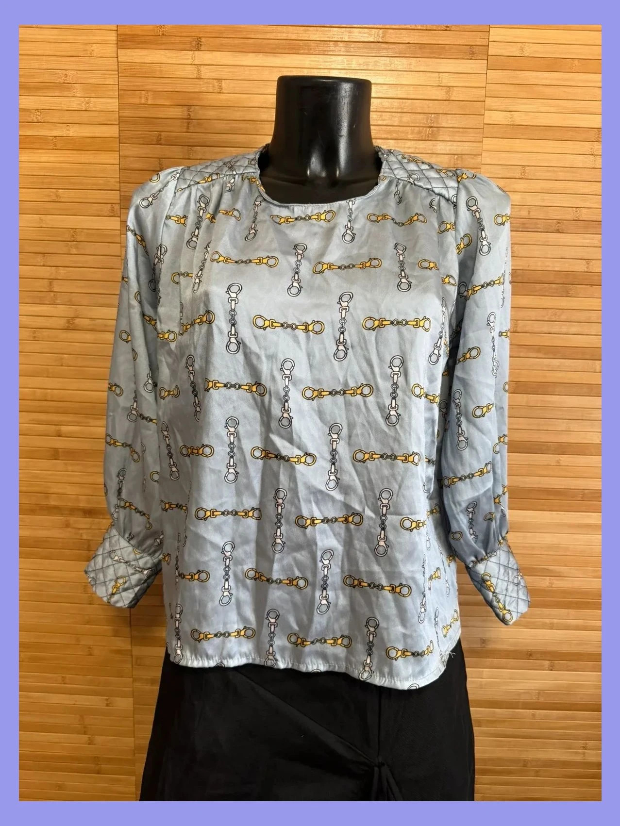 Blusa satinada vintage talla única S/M 😍