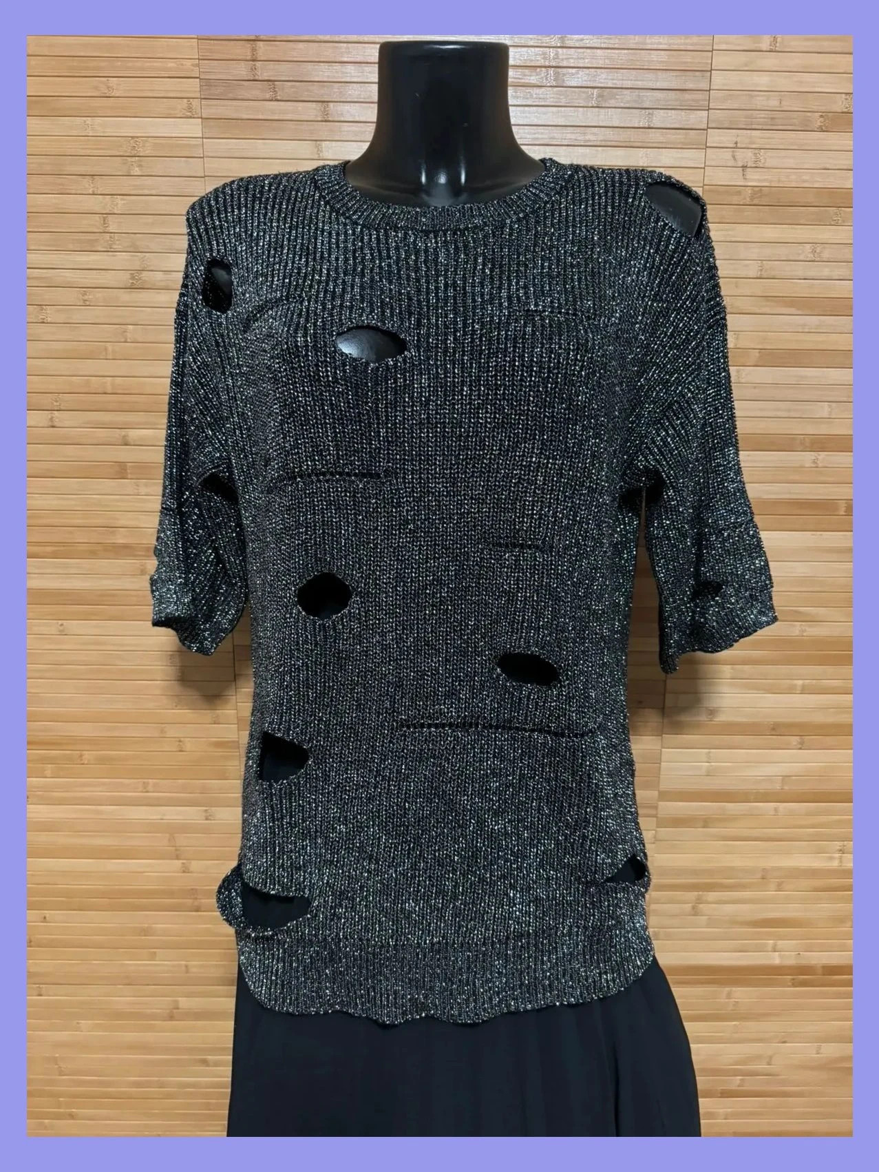 Divino jersey con rotos de Esther.H talla única 😍