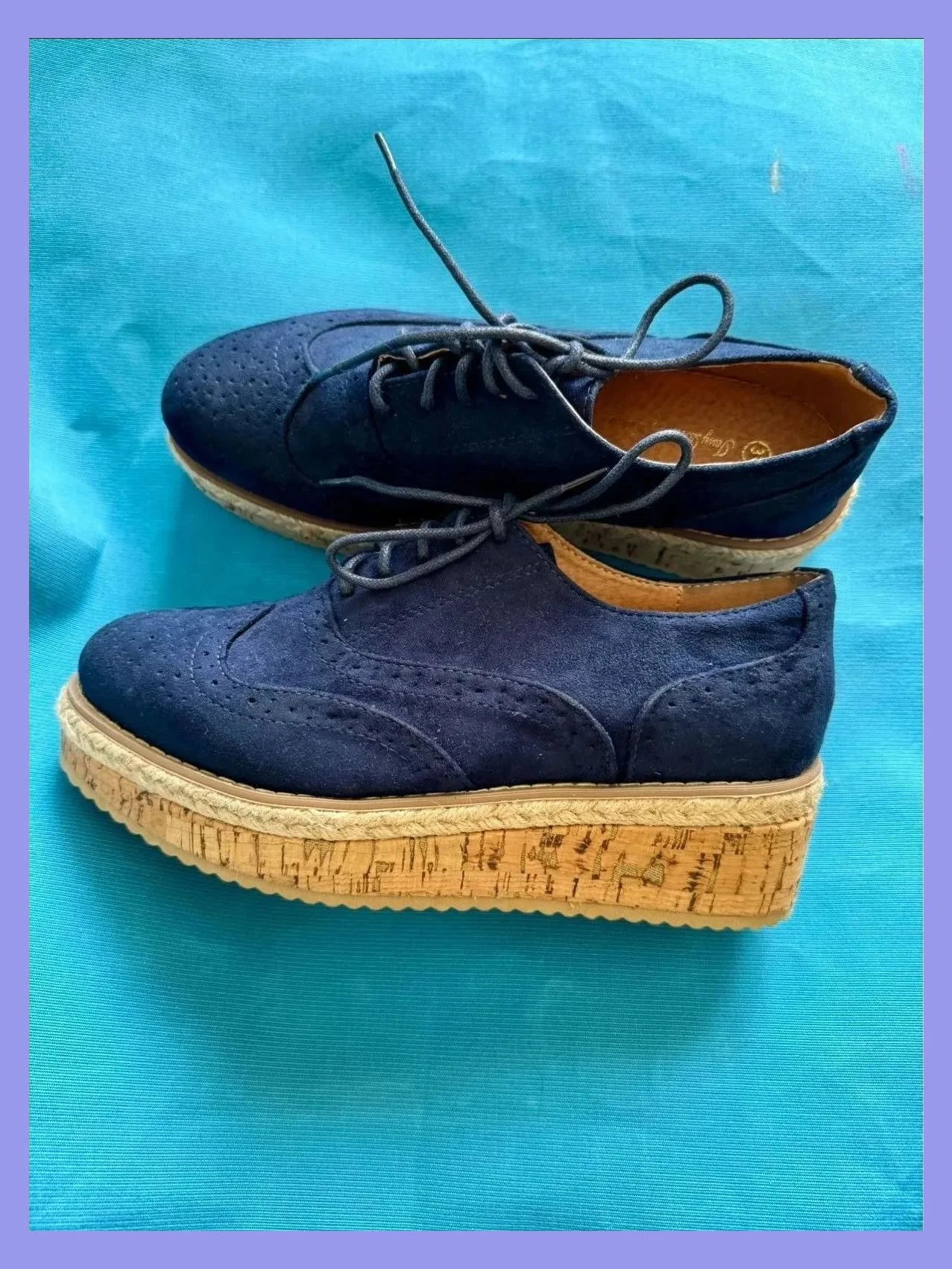 Divinos mocasines con plataforma de corcho , muy ligeros, núm 37 😍