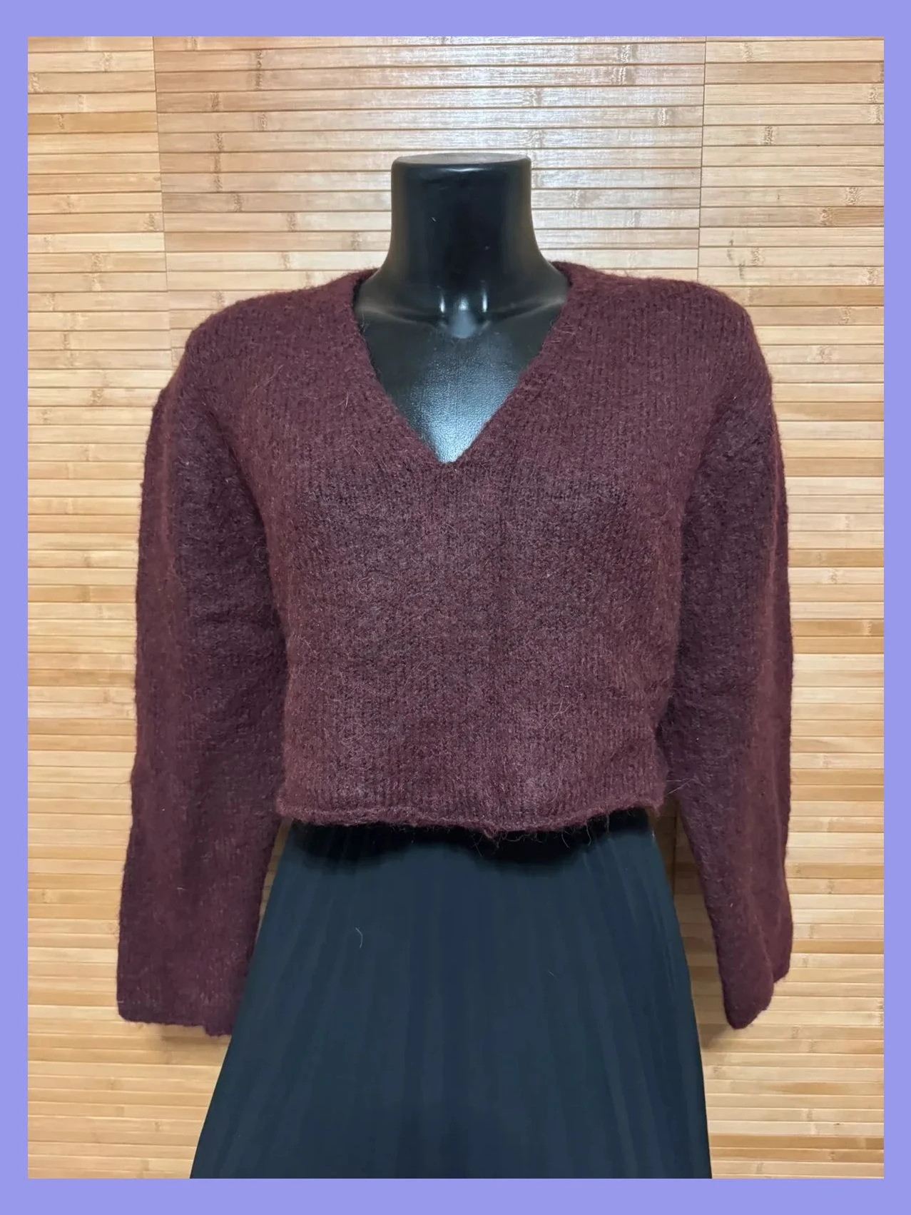 Jersey crop oversize de Zara , talla M 😍
