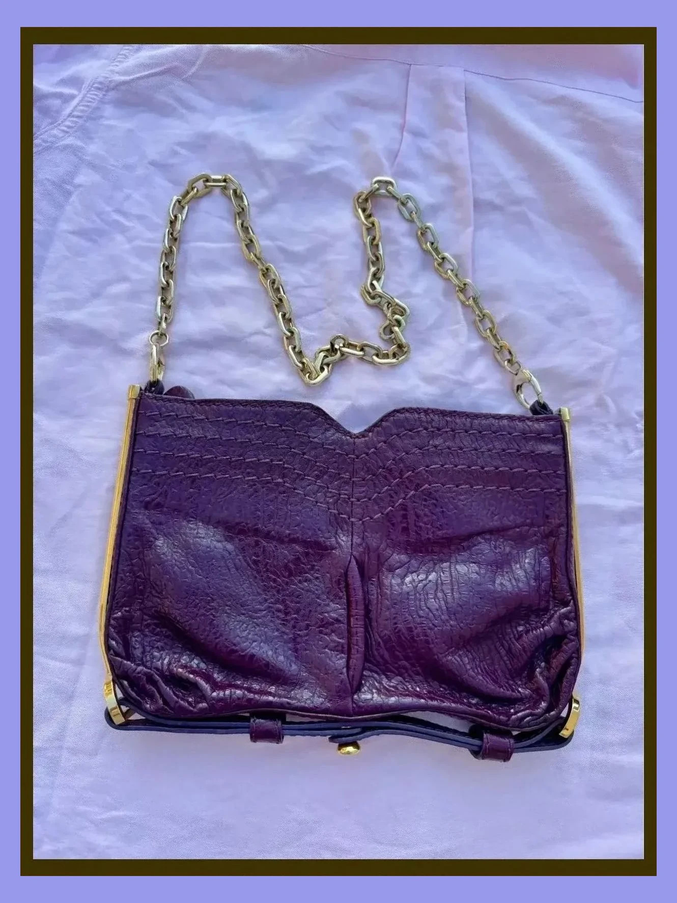 Fascinante bolso vintage piel color amatista de Jimmy Choo 😍