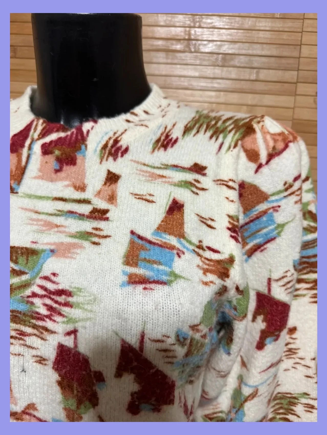 Jersey estampado Zara talla M 😍 – Zara – taille M / 38 / 10 3