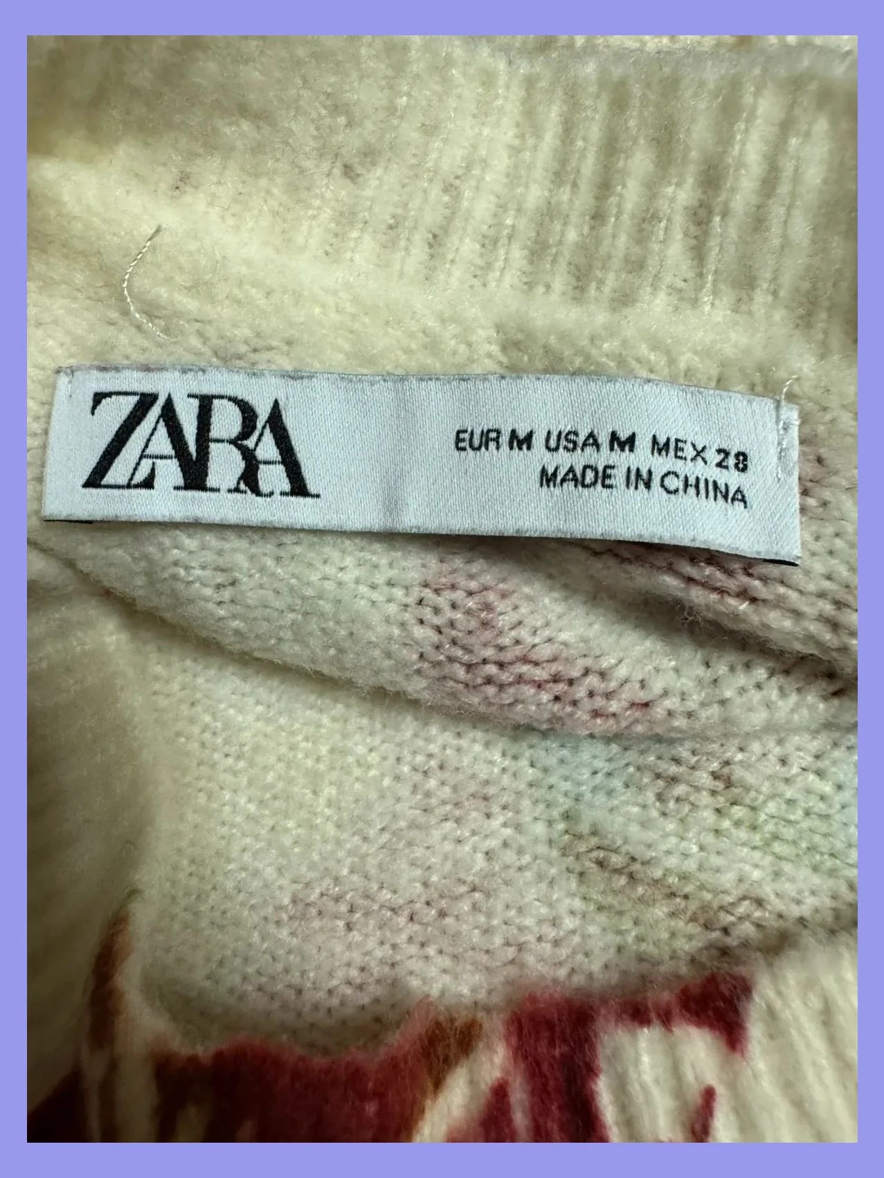 Jersey estampado Zara talla M 😍 – Zara – taille M / 38 / 10 4