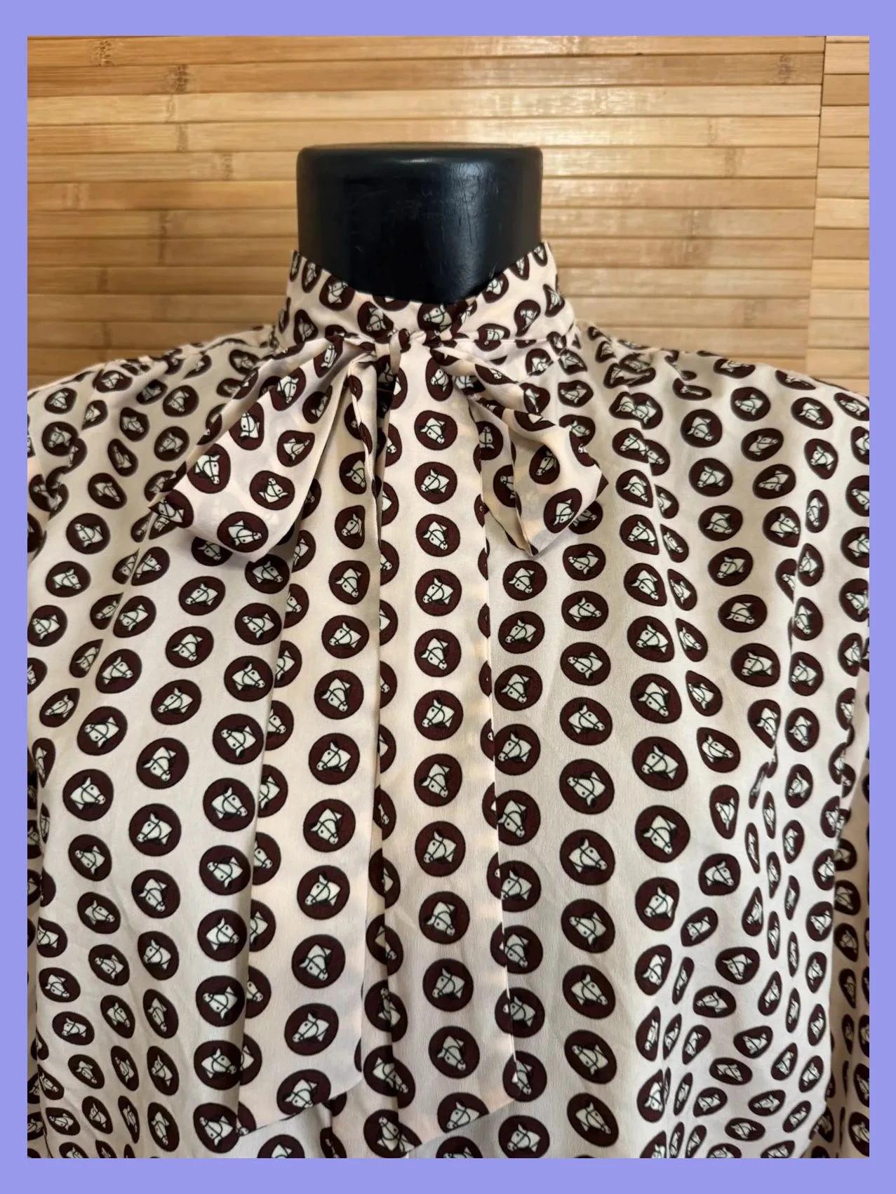 Blusa estampada con lazo de topshop talla 36 😍 – Topshop – taille S / 36 / 8 3