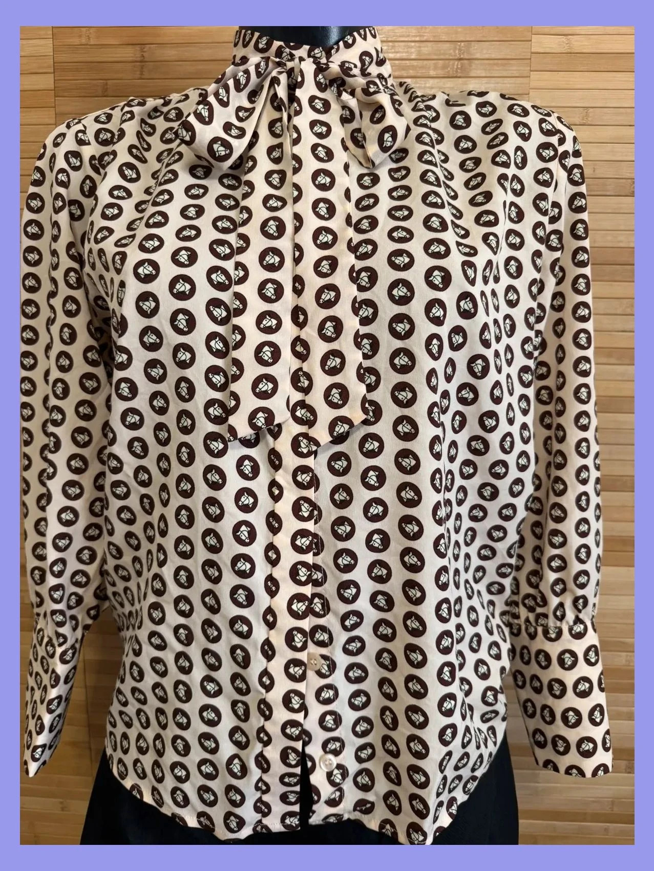 Blusa estampada con lazo de topshop talla 36 😍 – Topshop – taille S / 36 / 8 2