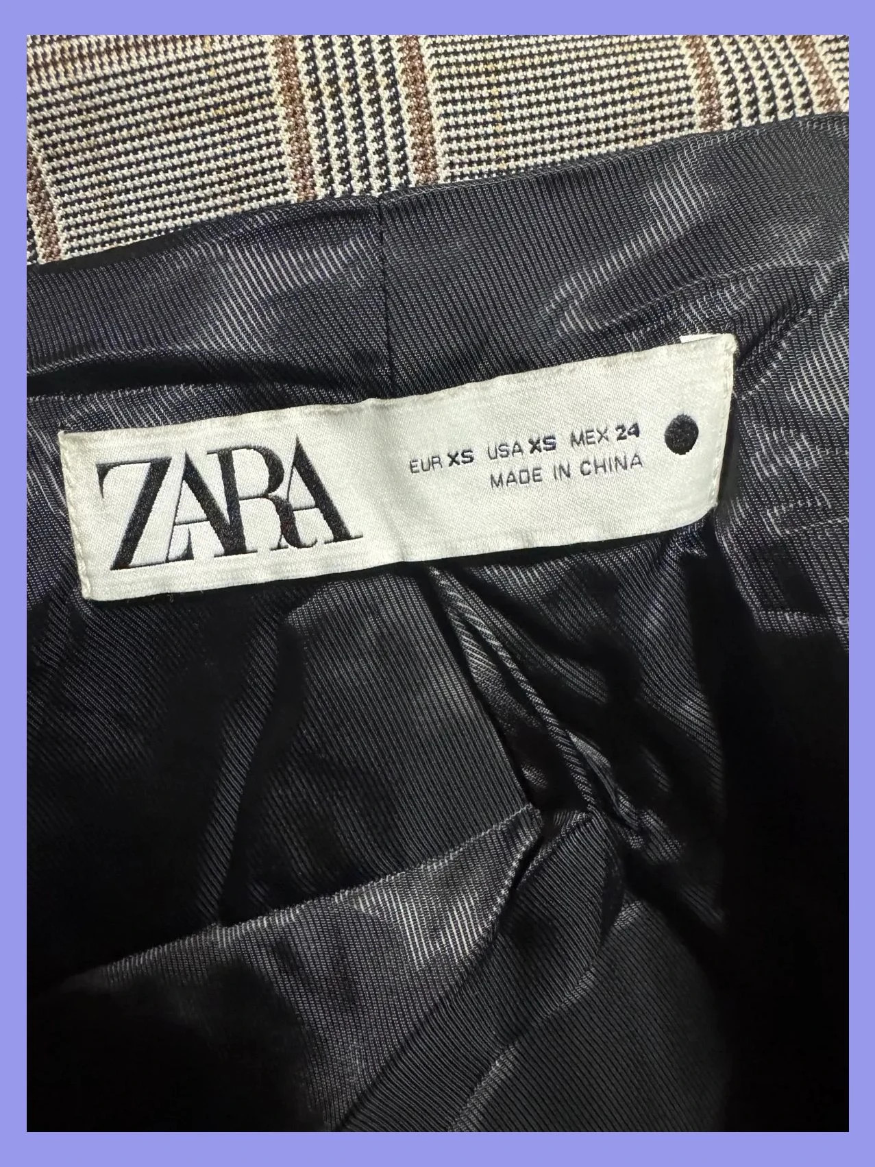 Divino blazer cuadros de Zara , talla XS 😍 – Zara – taille XS / 34 / 6 4