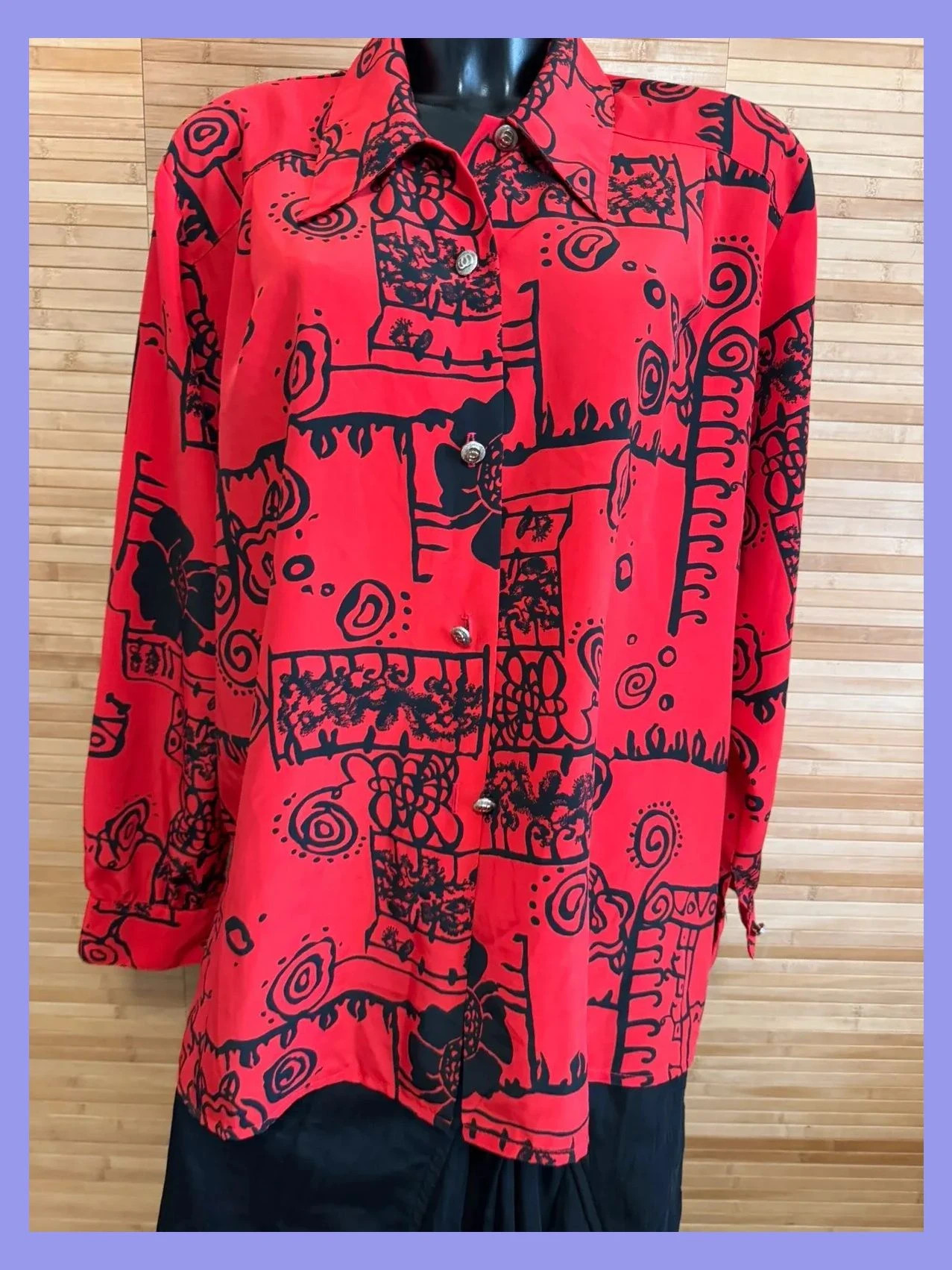 Blusa vintage talla única grande XL /XXL 😍 – Vintage Dressing – taille Taille unique 2