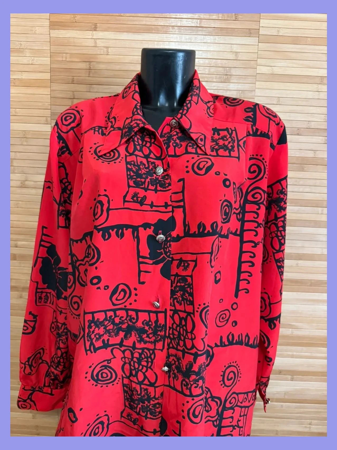 Blusa vintage talla única grande XL /XXL 😍 – Vintage Dressing – taille Taille unique 3