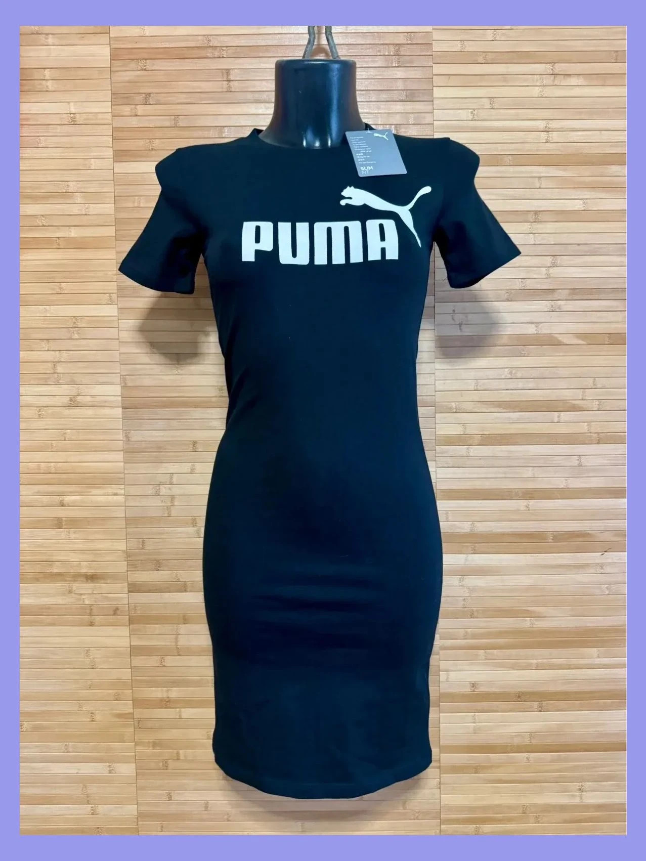 Divino vestido negro elástico marca puma , talla XS 😍