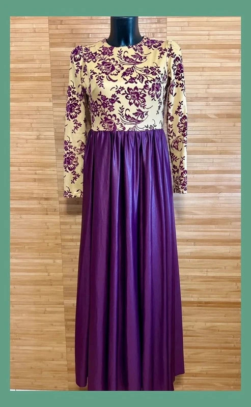 Divino vestido largo vintage , talla 38 😍