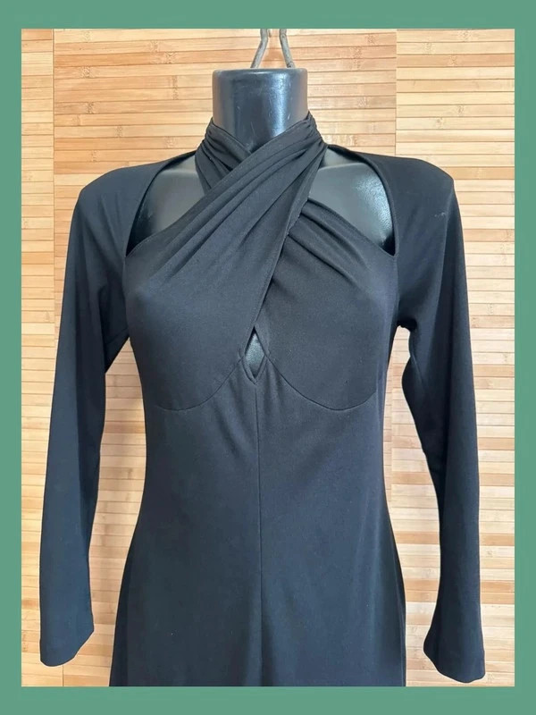 Divino vestido negro vintage , talla 40 , tela elástica 😍 – Vintage – taille L / 40 / 12 4