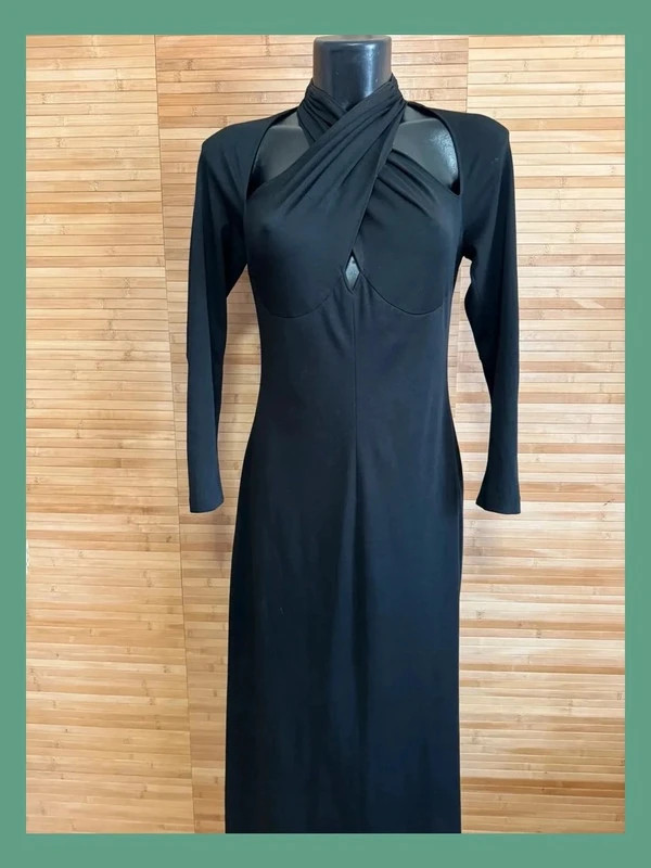 Divino vestido negro vintage , talla 40 , tela elástica 😍 – Vintage – taille L / 40 / 12 3