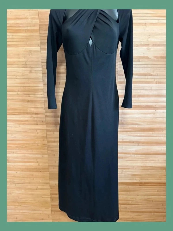 Divino vestido negro vintage , talla 40 , tela elástica 😍 – Vintage – taille L / 40 / 12 2