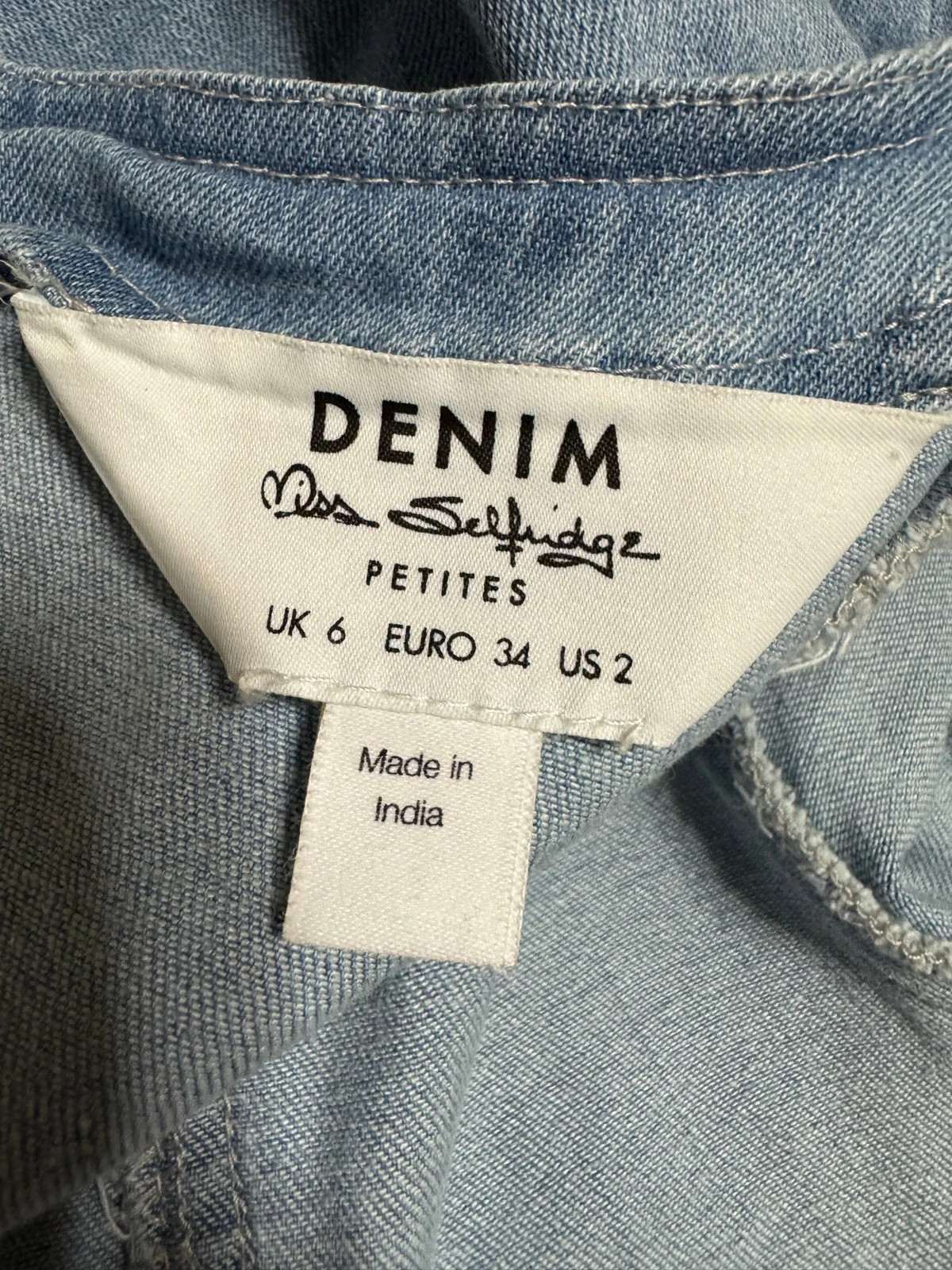 Vestido mini denim de miss Selfridge talla 34 😍 – Miss Selfridge – taille XS / 34 / 6 5