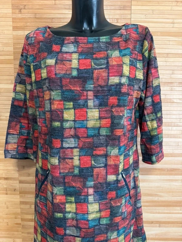Vestido estampado invierno marca vegas talla XXL 😍 – Vegas – taille XXL / 44 / 16 3
