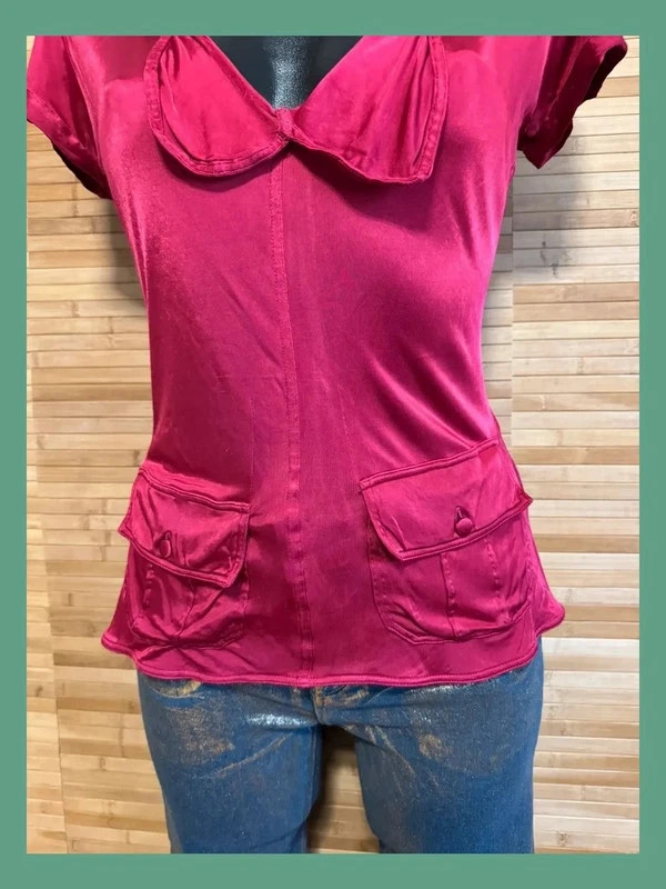 Divina blusa satinada elástica de Yves Saint Laurent , talla L 😍 – Yves Saint Laurent – taille L / 40 / 12 2