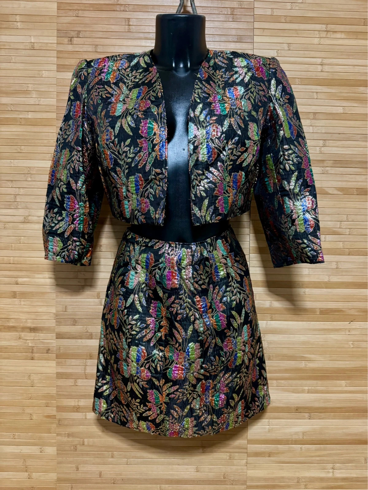 Espectacular traje vintage brillo , talla única para S/M 😍