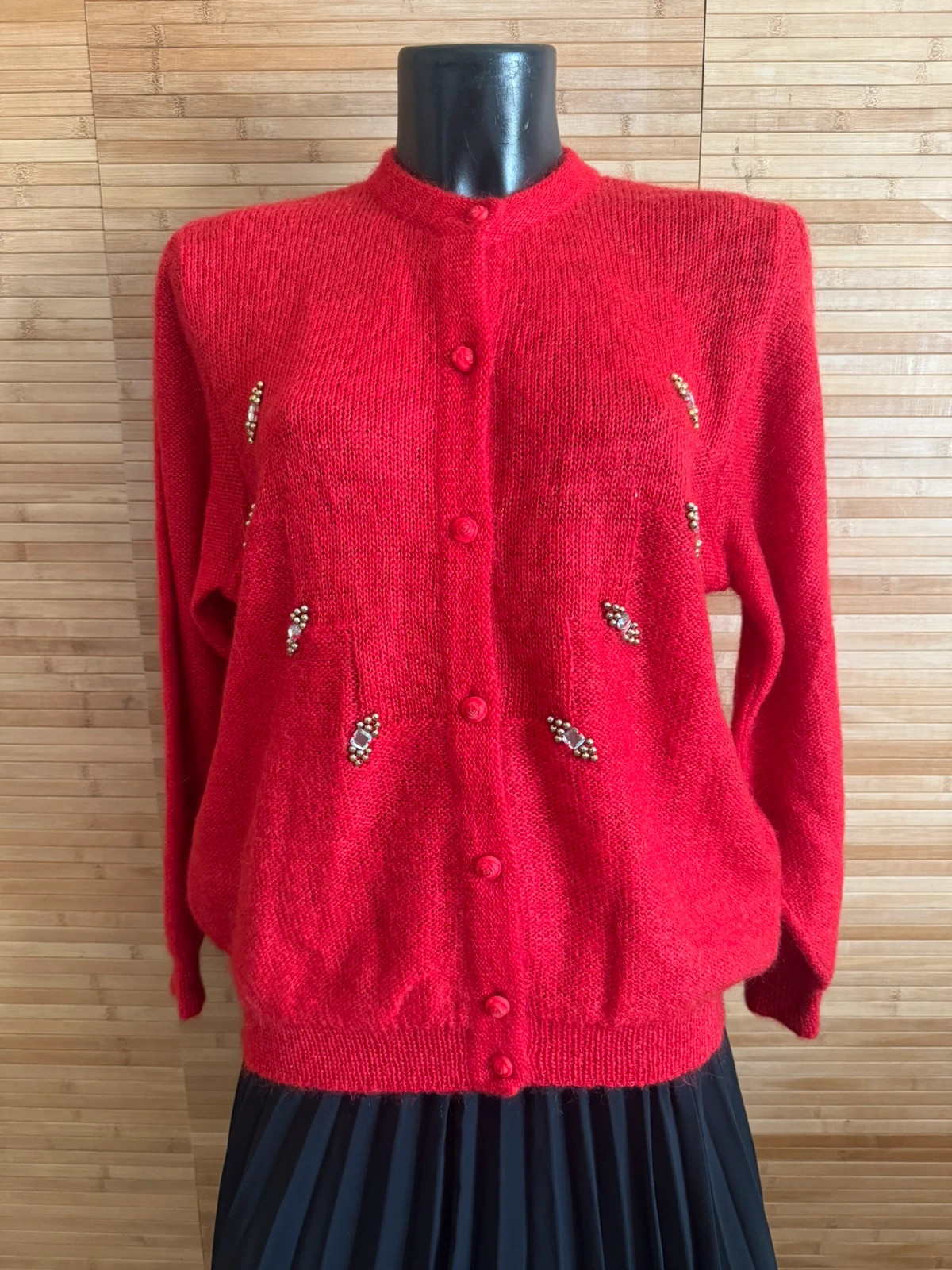 Espectacular cárdigan vintage 100% mohair talla única para L/XL 😍