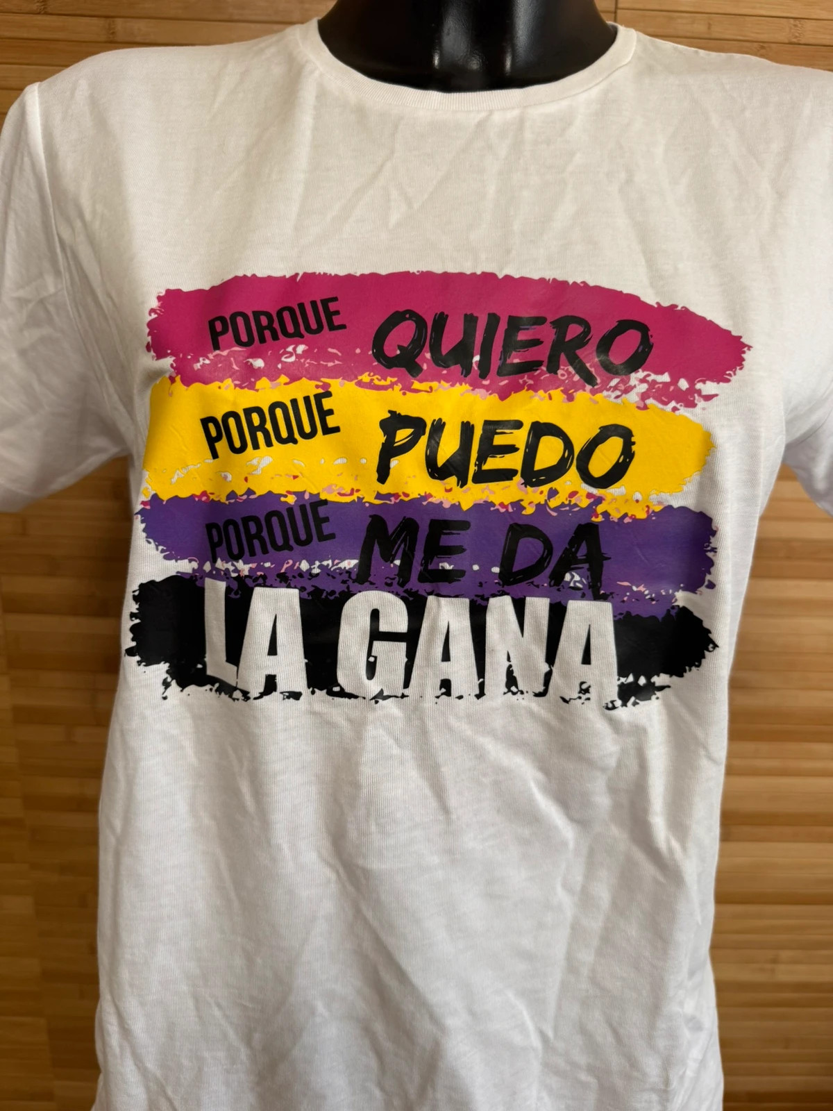 Camiseta algodón mensaje talla XL 😍 – La Boutique – taille XL / 42 / 14 2