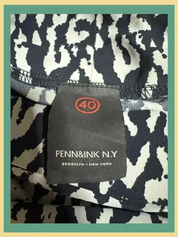 Divino vestido estampado animal print de marca Penn&Ink , talla 40 , elástico 😍 – Penn&Ink – taille L / 40 / 12 5