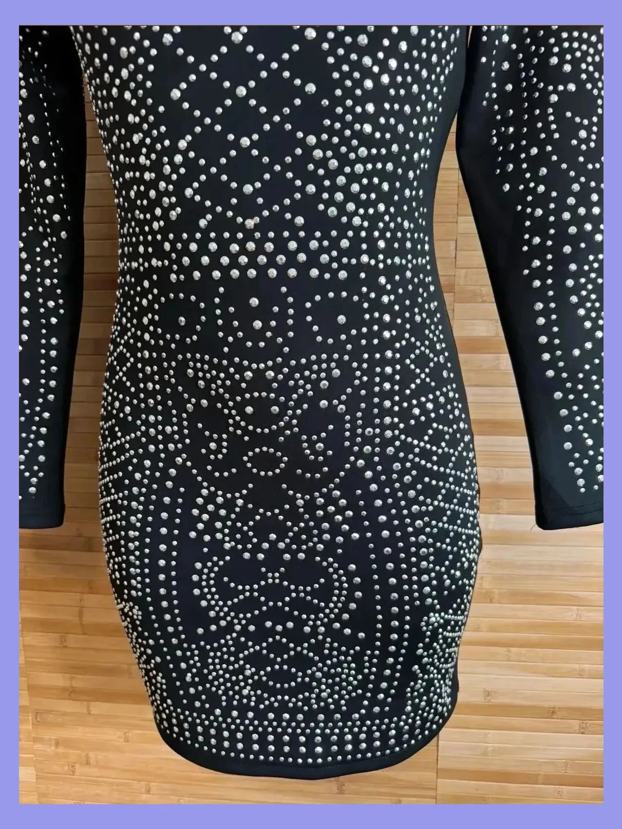 Vestido negro mini con tachuelas plateadas talla S 😍 – La Boutique – taille S / 36 / 8 2