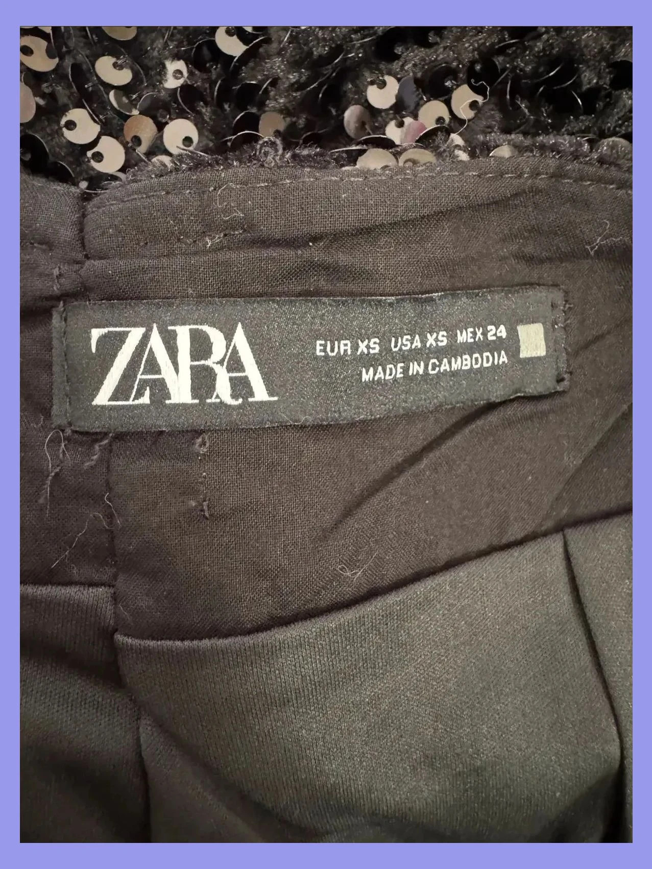 Short lentejuelas de Zara , talla XS 😍 – Zara – taille XS / 34 / 6 5