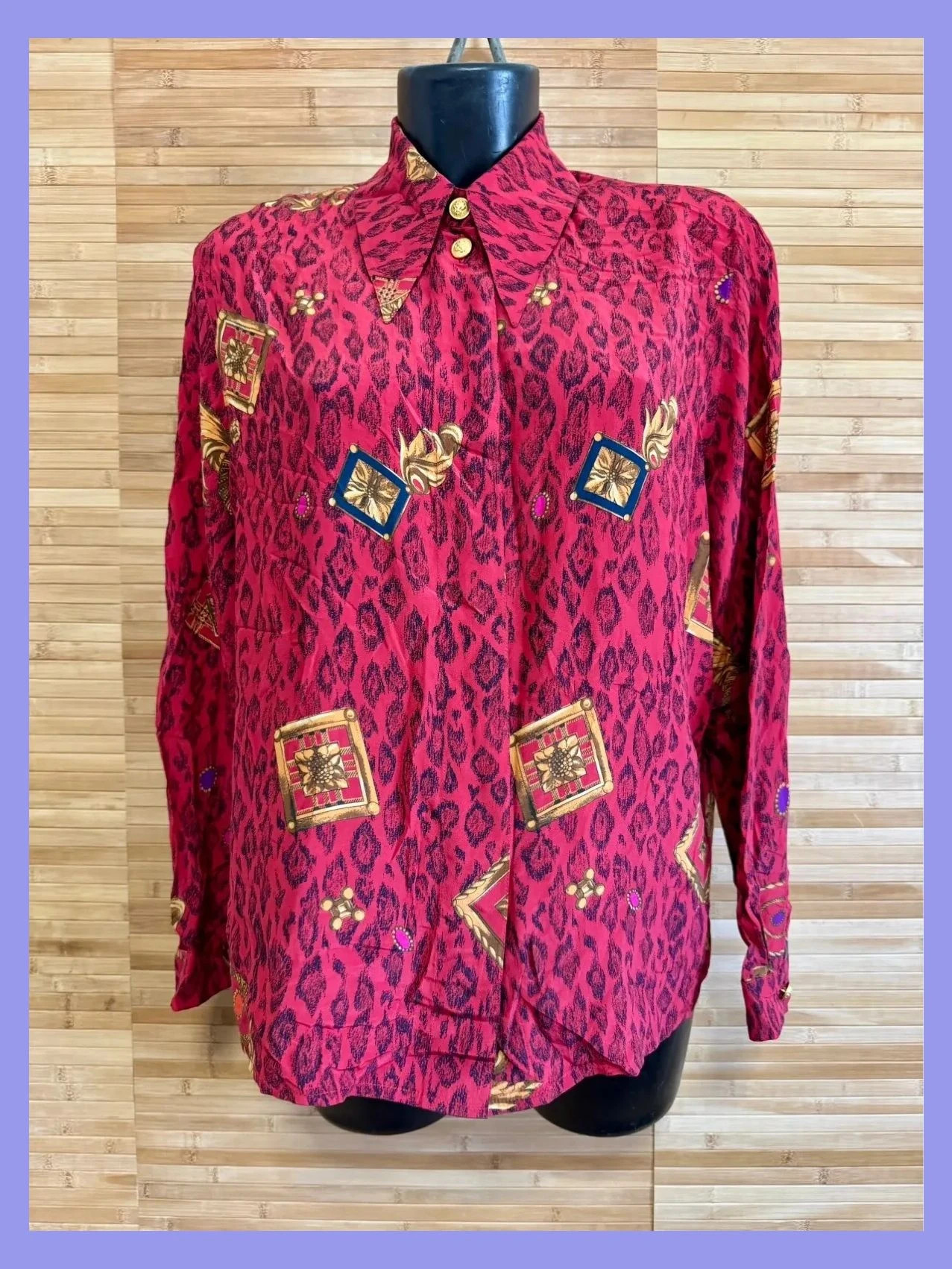 Espectacular blusa vintage 100% seda de Louis Feraud talla 44 😍 – Louis Féraud – taille XL / 42 / 14 4