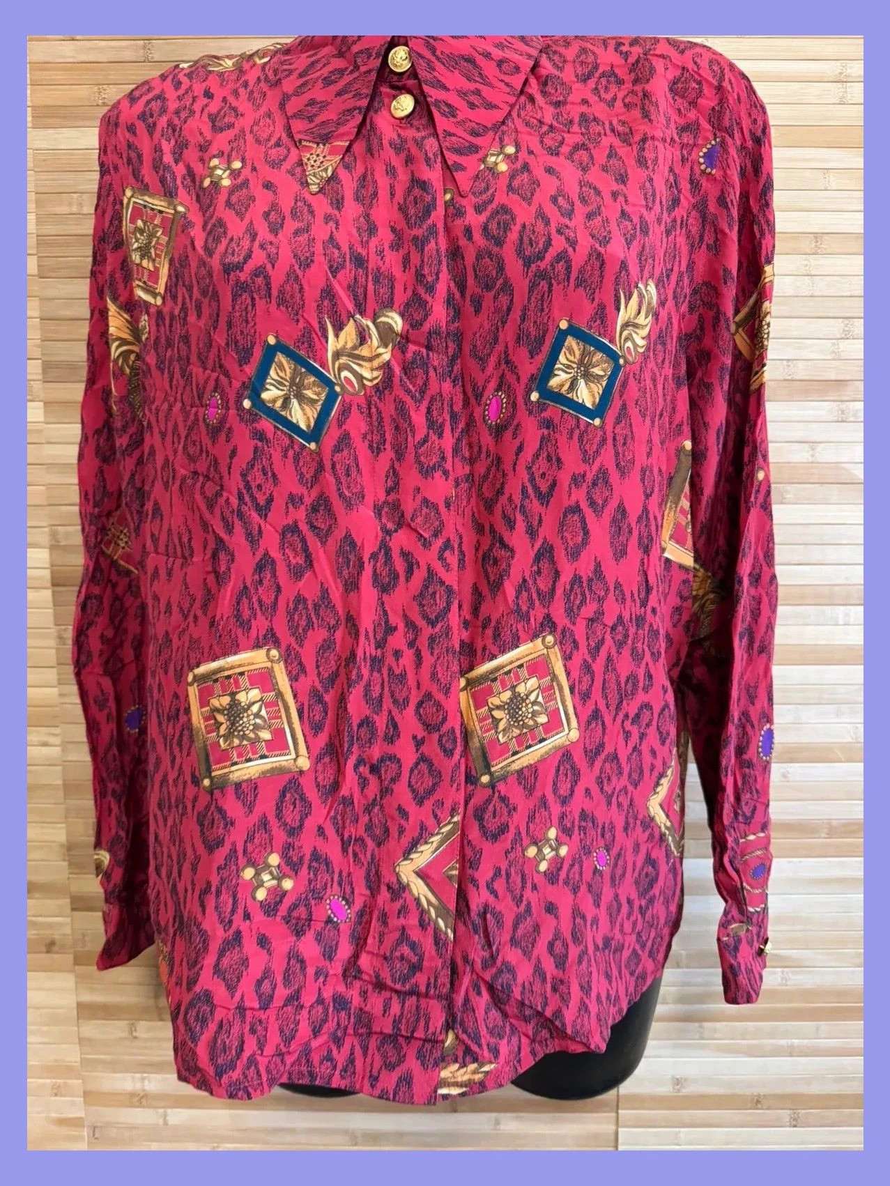 Espectacular blusa vintage 100% seda de Louis Feraud talla 44 😍 – Louis Féraud – taille XL / 42 / 14 5