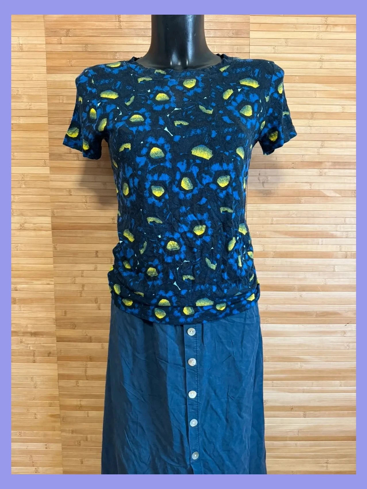 Camiseta estampada algodón de marca Kenzo , talla S 😍