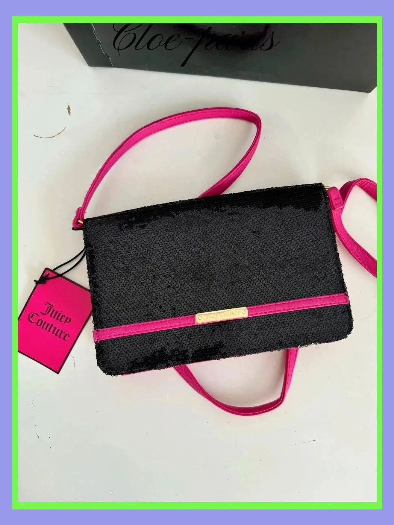 Divino bolso lentejuelas de Juicy Couture , rosa fucsia y negro 😍 – Juicy Couture 2