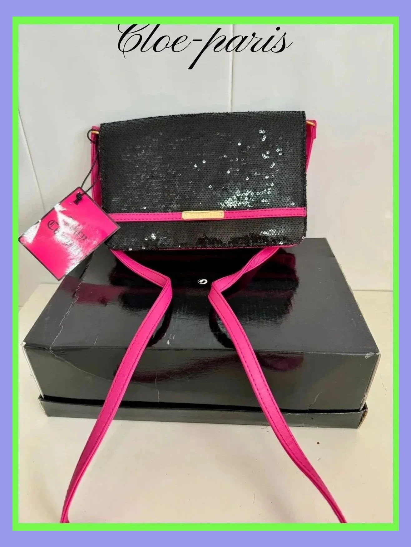 Divino bolso lentejuelas de Juicy Couture , rosa fucsia y negro 😍 – Juicy Couture 3