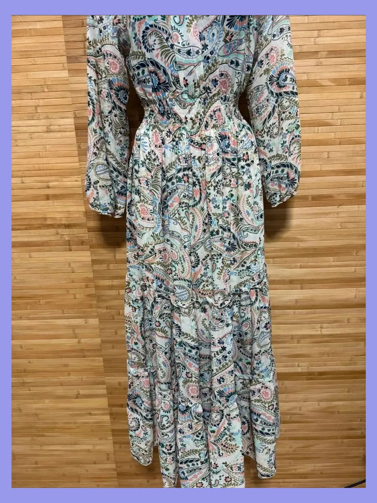 Divino vestido largo estampado flores de Kate and Lily 😍talla 8 americana, 40 españa – Kate Lily – taille L / 40 / 12 2