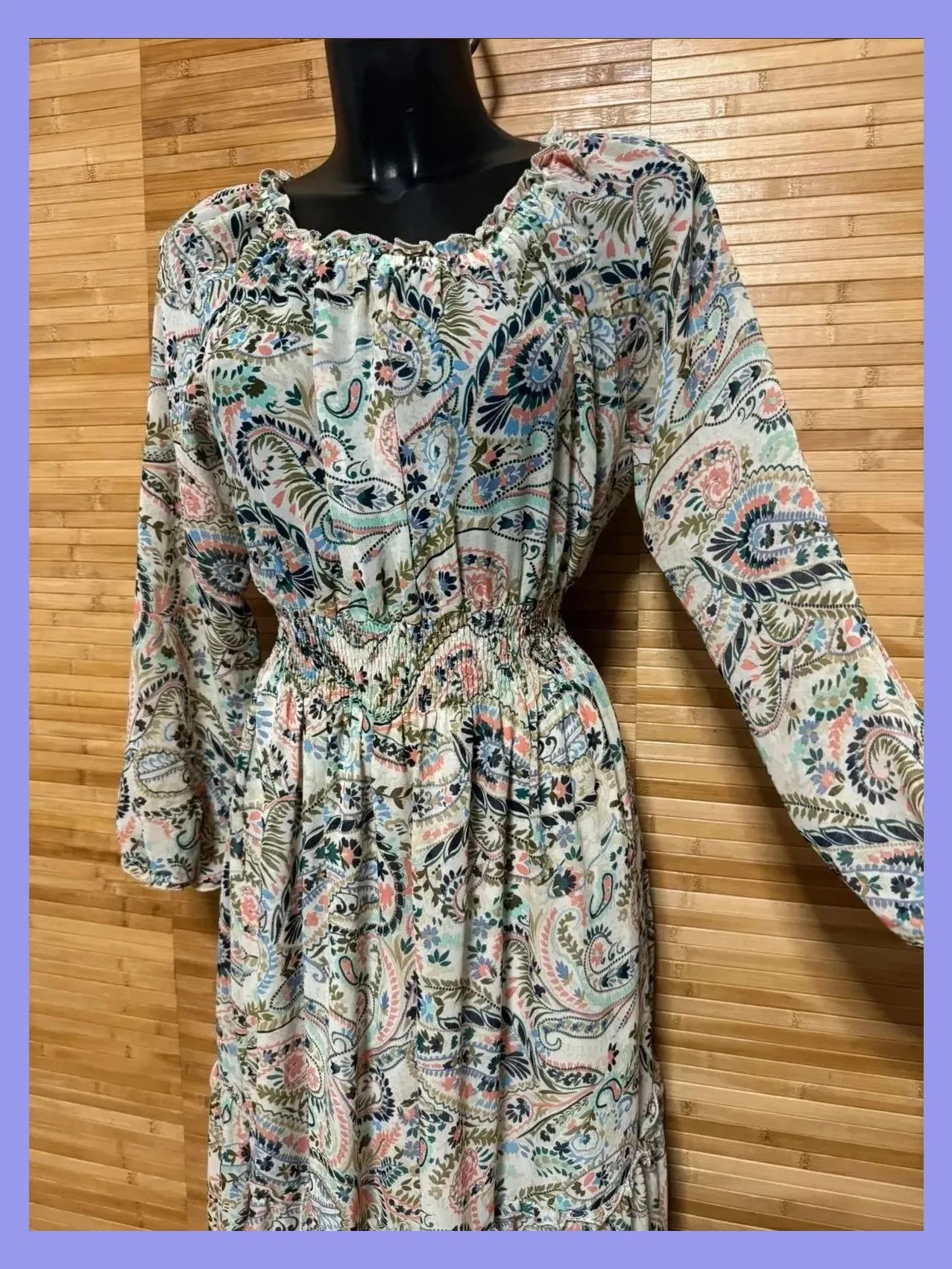 Divino vestido largo estampado flores de Kate and Lily 😍talla 8 americana, 40 españa – Kate Lily – taille L / 40 / 12 4