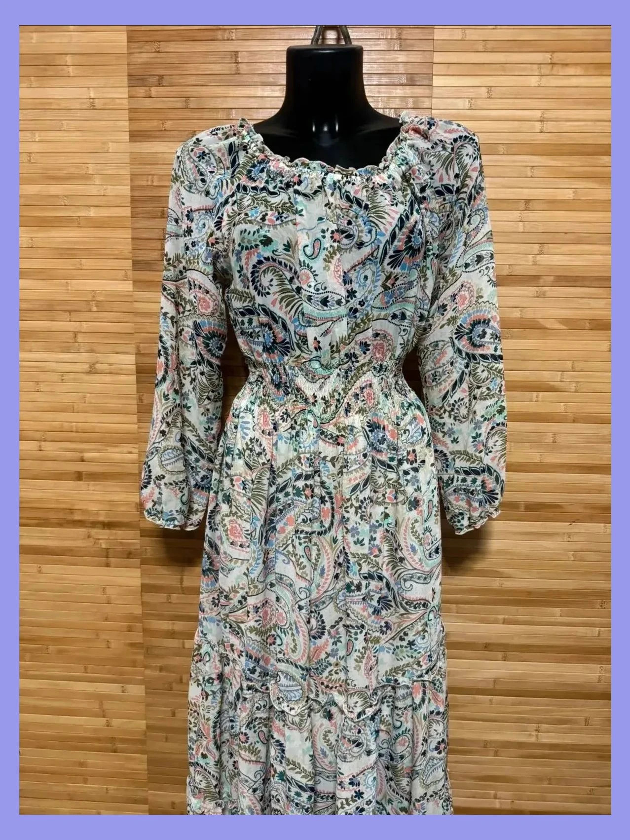 Divino vestido largo estampado flores de Kate and Lily 😍talla 8 americana, 40 españa – Kate Lily – taille L / 40 / 12 3
