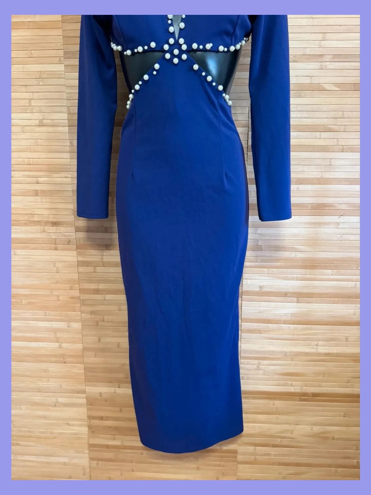 Divino vestido fiesta con aberturas y perlitas , talla única para S 😍 – La Boutique – taille Taille unique 2