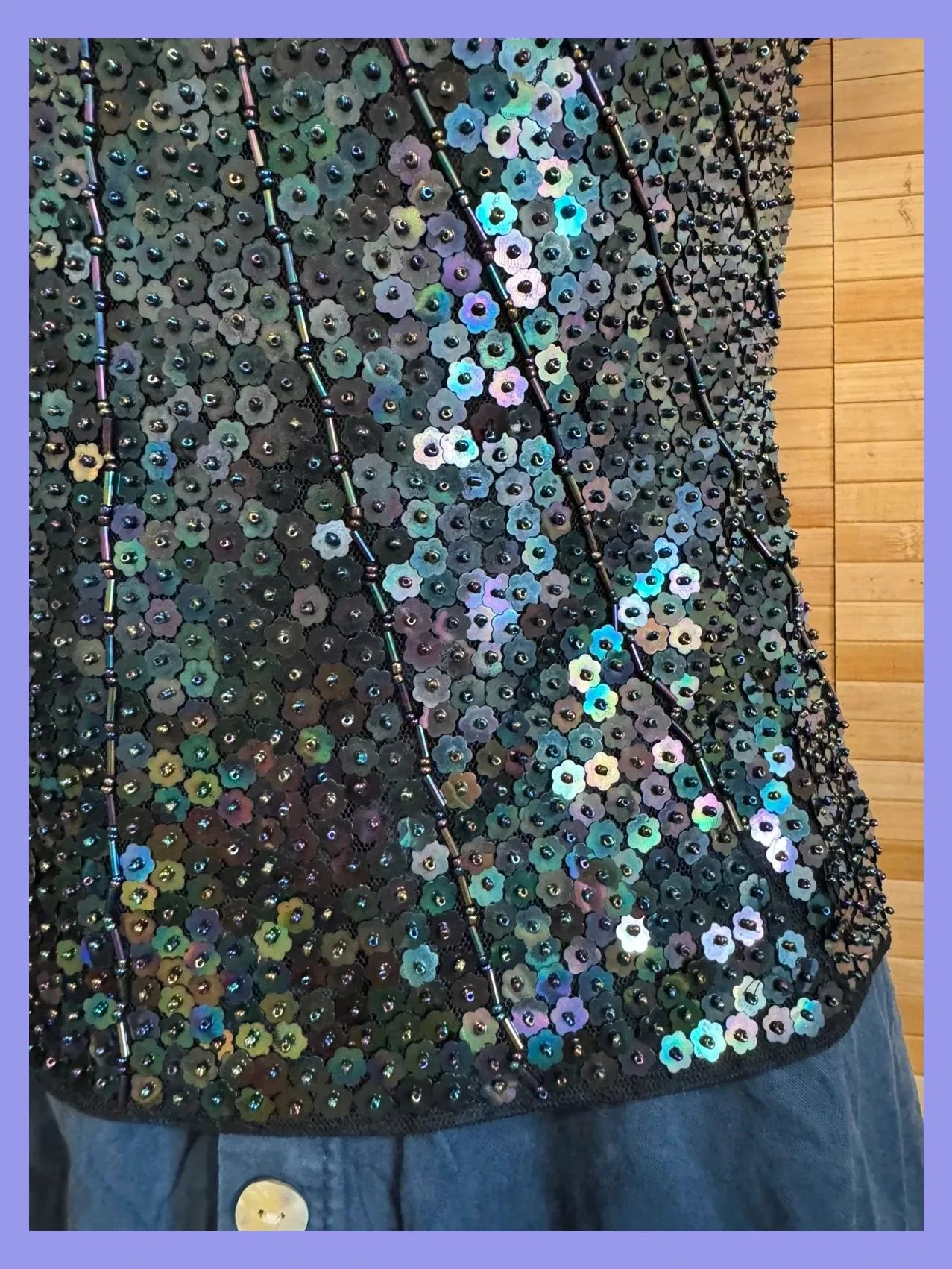 Divino top vintage lentejuelas, talla única para S/M😍 – Vintage – taille Taille unique 3