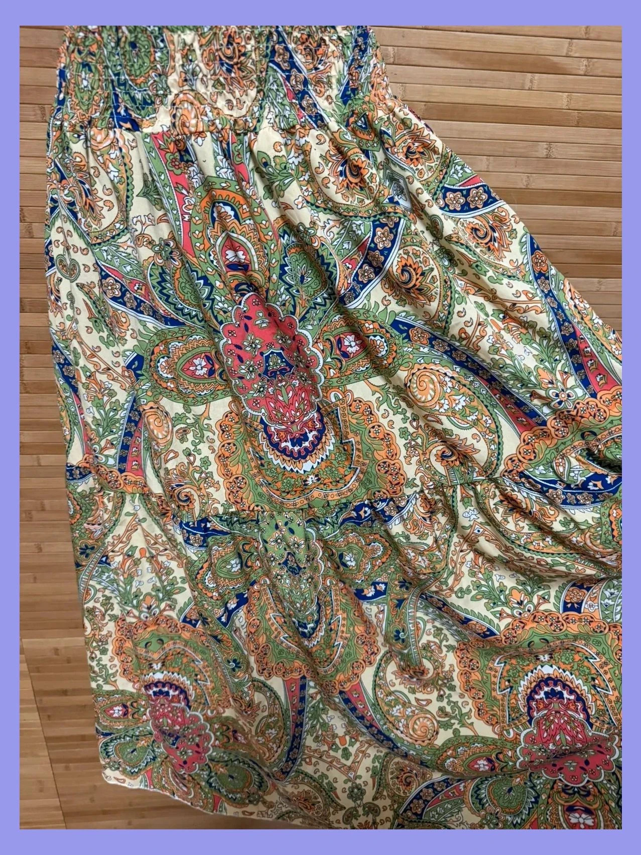 Espectacular falda larga vintage, cintura elástica, talla única 😍 – Vintage – taille Taille unique 4