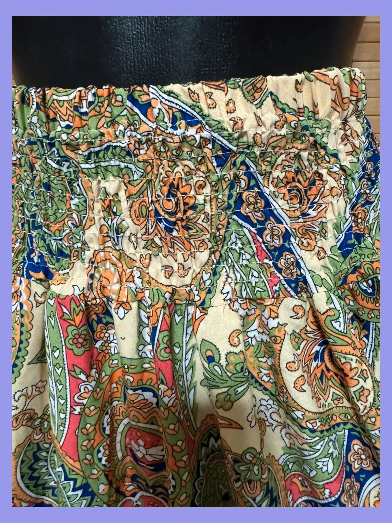 Espectacular falda larga vintage, cintura elástica, talla única 😍 – Vintage – taille Taille unique 5