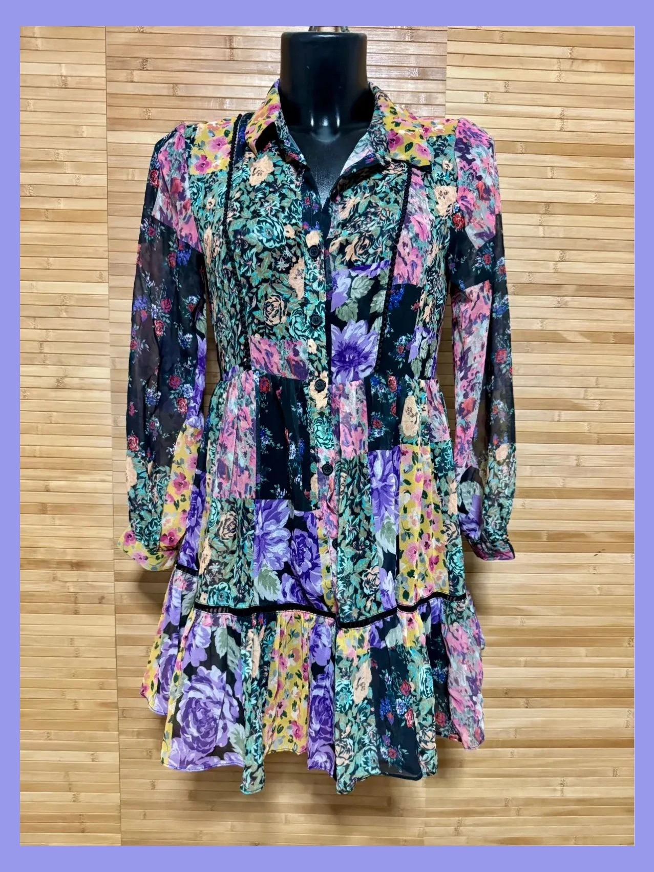 Vestido estampado flores de Zara , talla S 😍