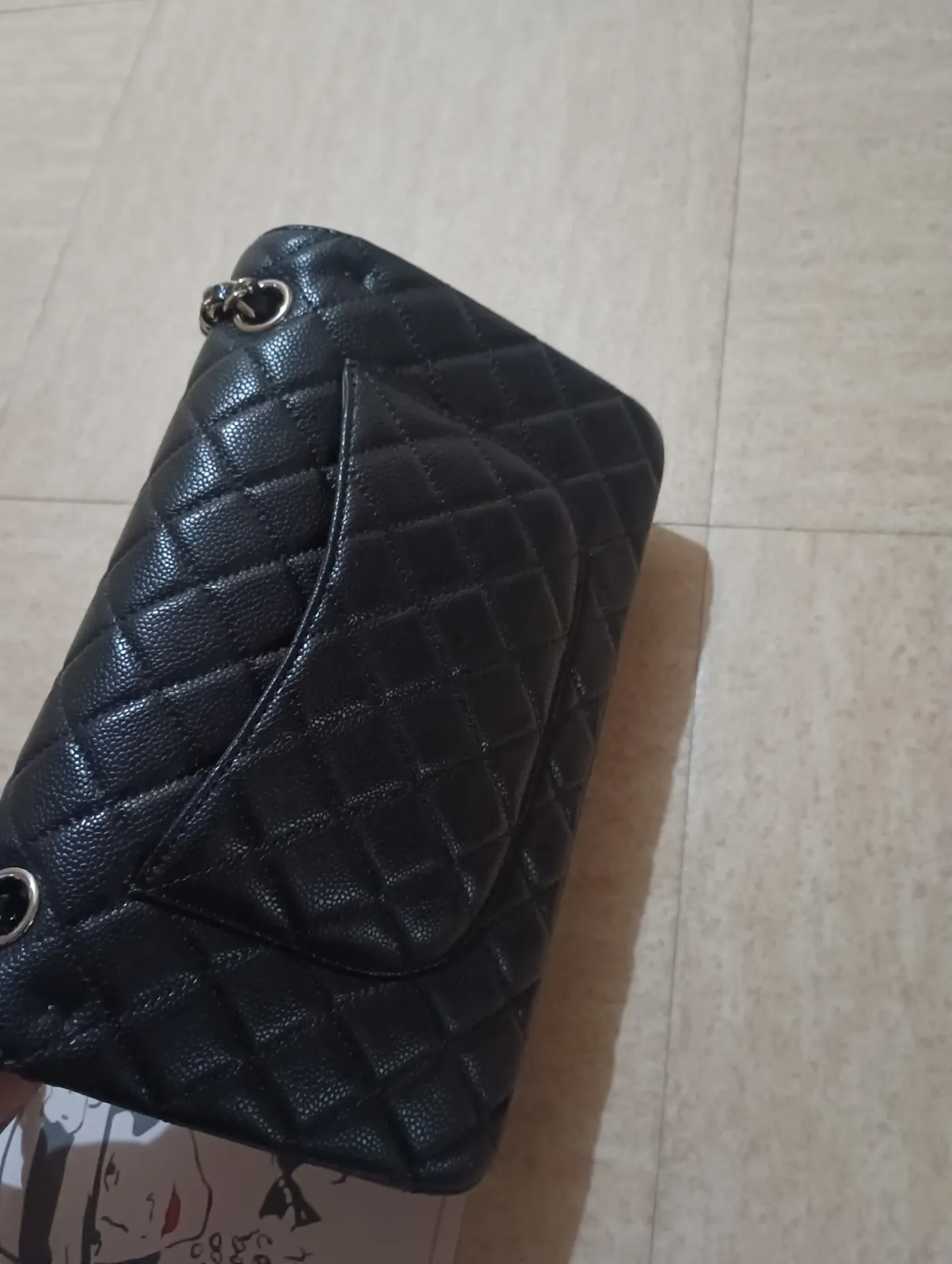 Chanel Flap Bag caviar matelassé noir 4