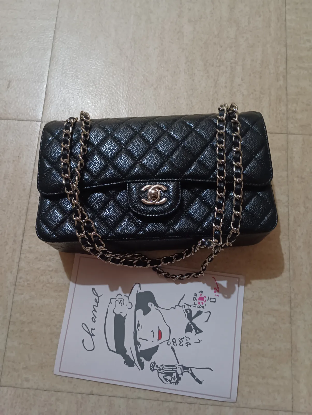Chanel Flap Bag caviar matelassé noir 2