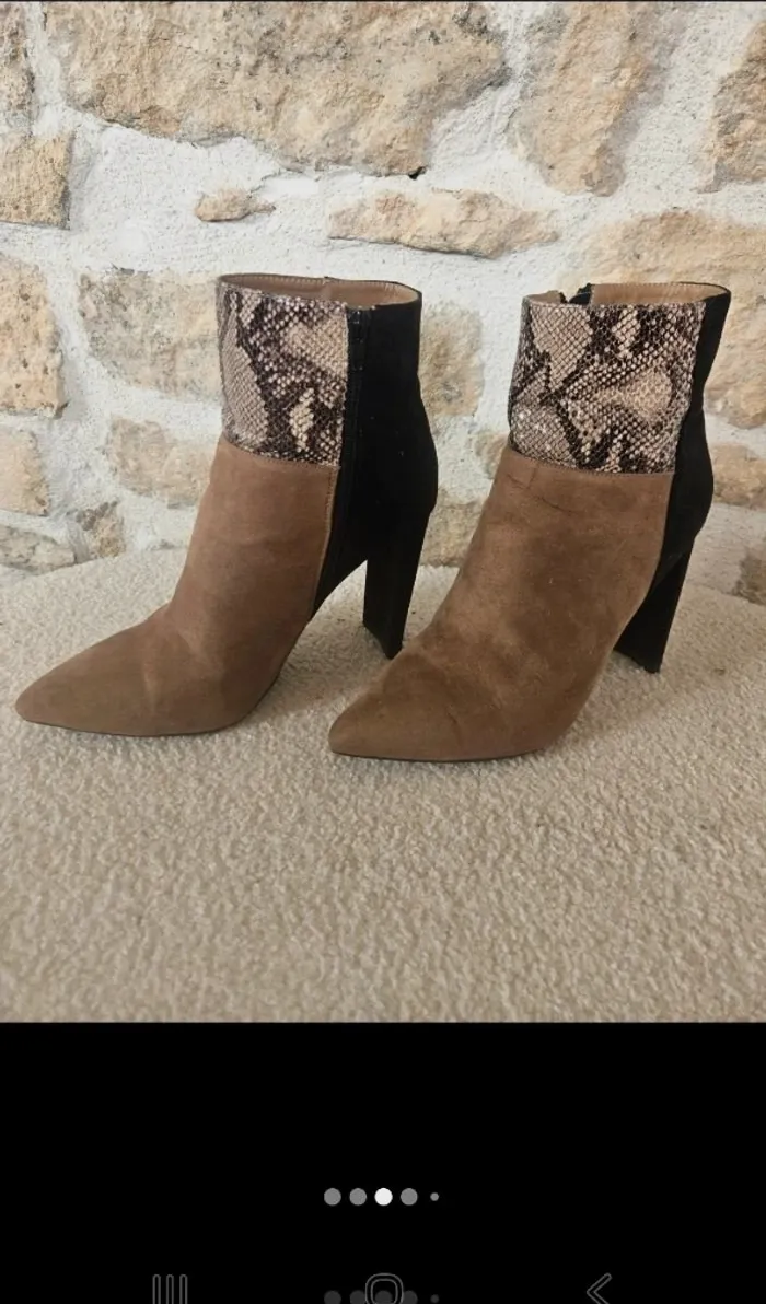Bottine talon serpent daims – Sans marque – taille EU 41 8