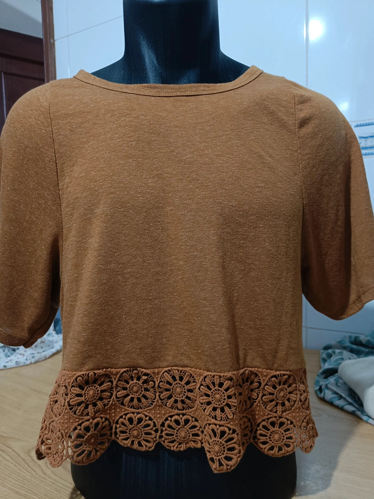 Dos piezas lote por precio de una camisetas manga corta – Zara – taille M / 38 / 10 2