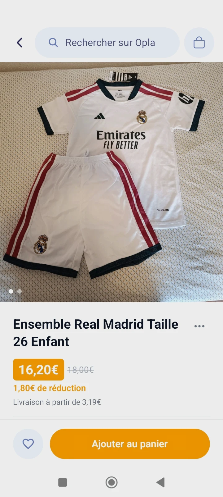 Ensemble de foot 