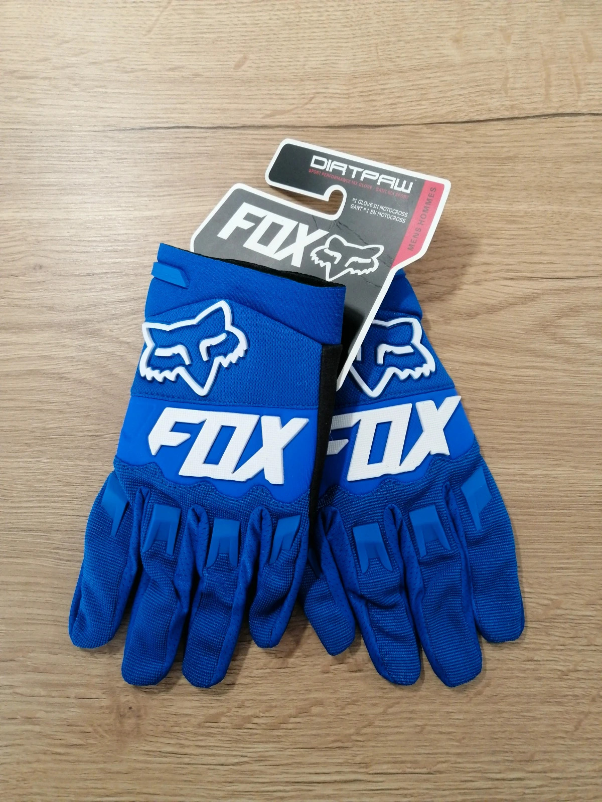 Gants de protection Fox Dirtpaw bleus pour deux-roues et trottinette Taille L – Fox – taille Taille unique