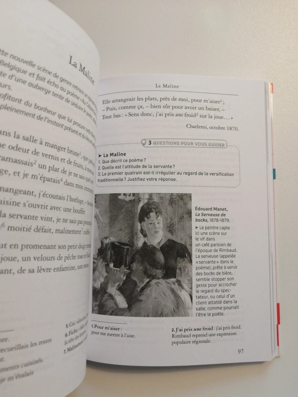 Livre bac 1ere Cahiers de Douai d'Arthur Rimbaud - Édition Hatier – editions classique et Cie (hatier) 3